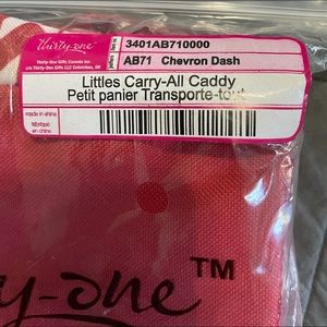 Red and white Little Carey-All Caddy